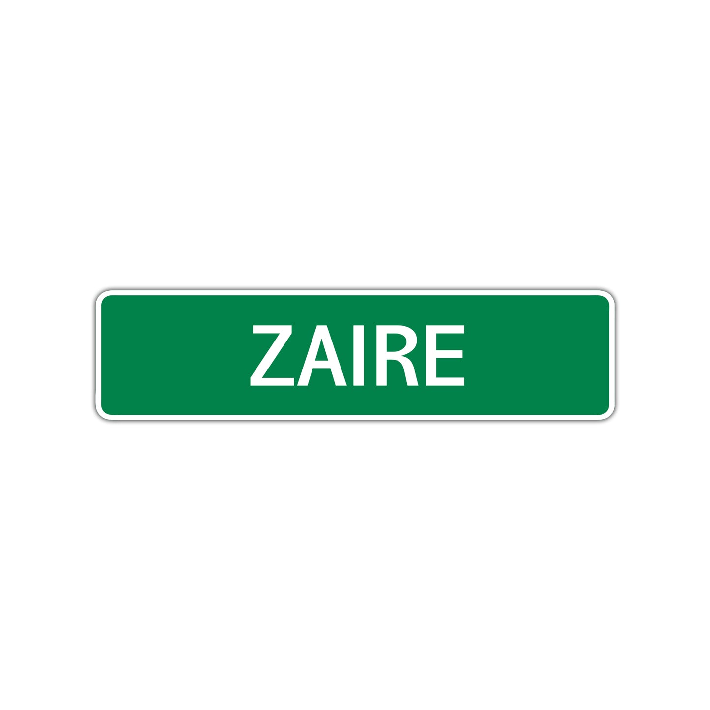 Zaire Street Sign Children Name Room Plate