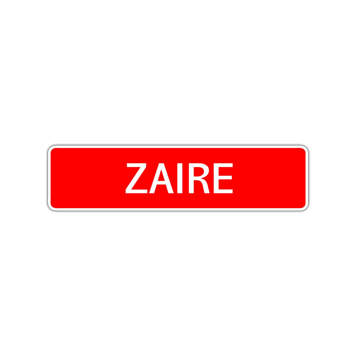 Zaire Street Sign Children Name Room Plate