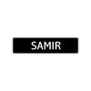 Samir Street Sign Children Name Room Plate