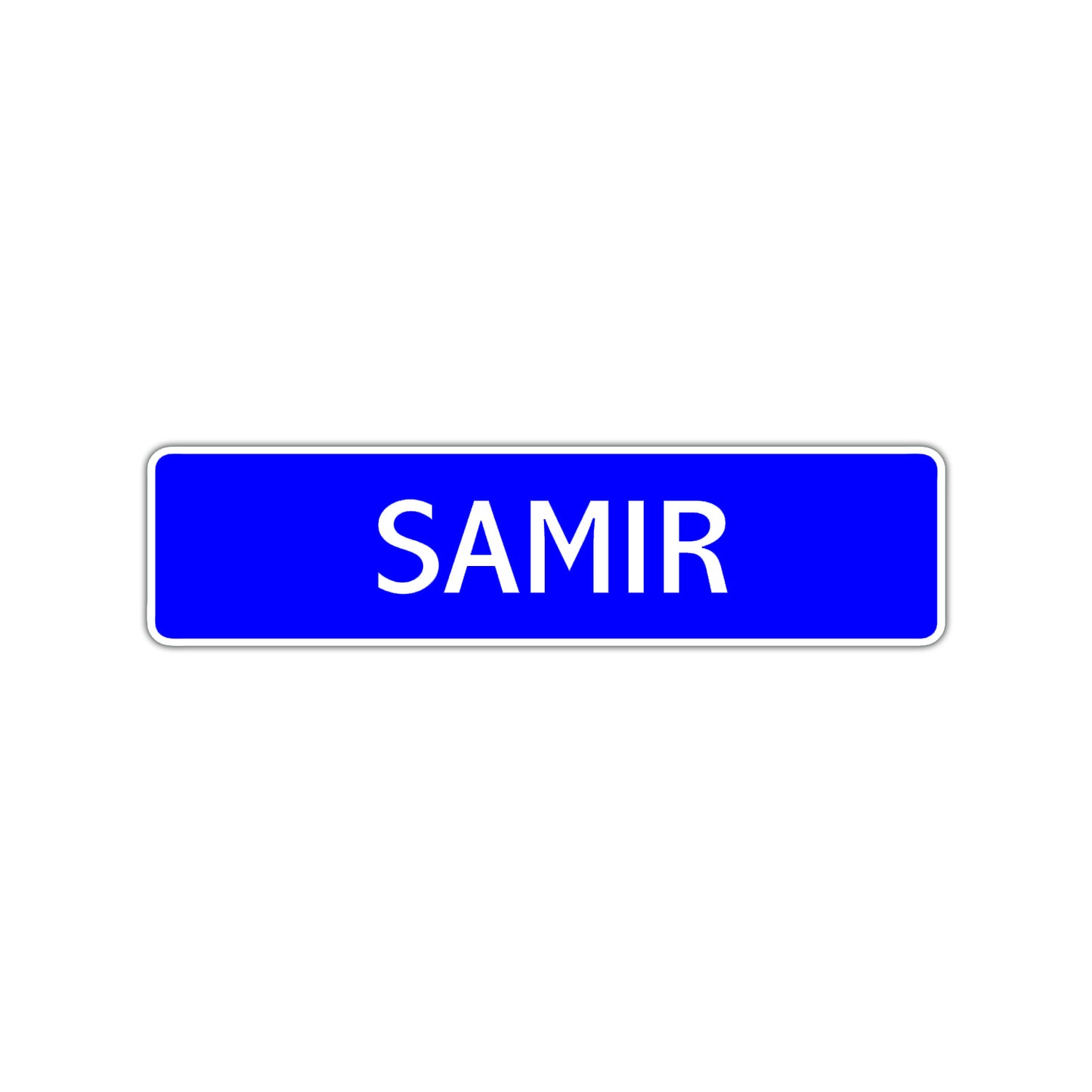 Samir Street Sign Children Name Room Plate