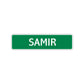 Samir Street Sign Children Name Room Plate
