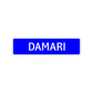Damari Street Sign Children Name Room Plate