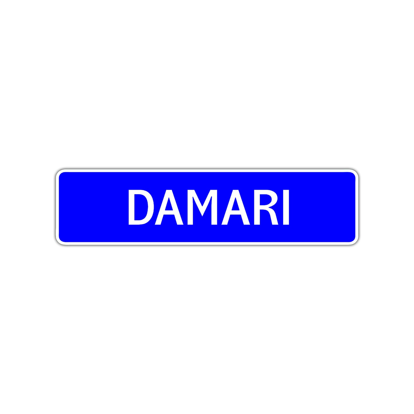 Damari Street Sign Children Name Room Plate