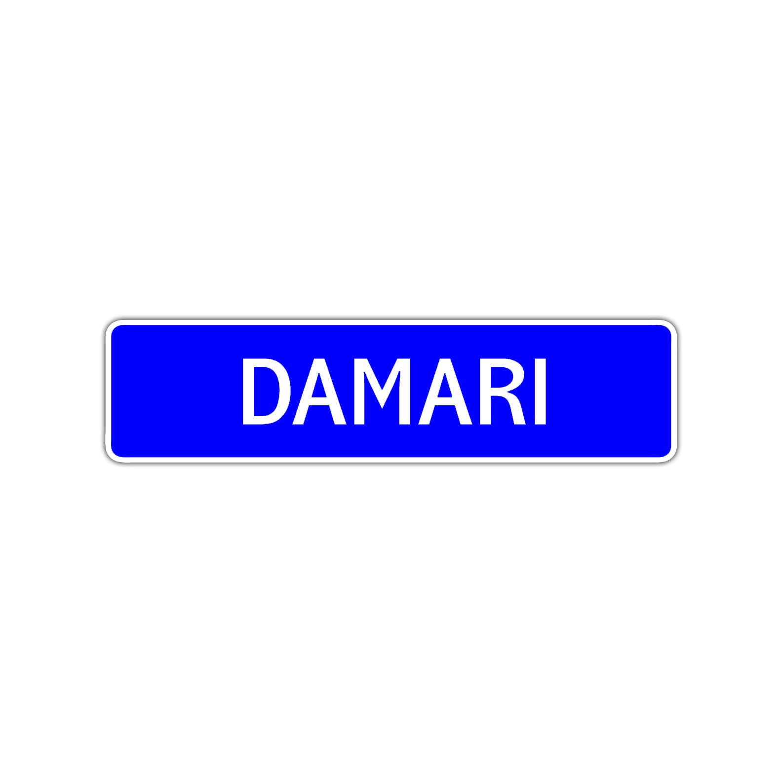 Damari Street Sign Children Name Room Plate