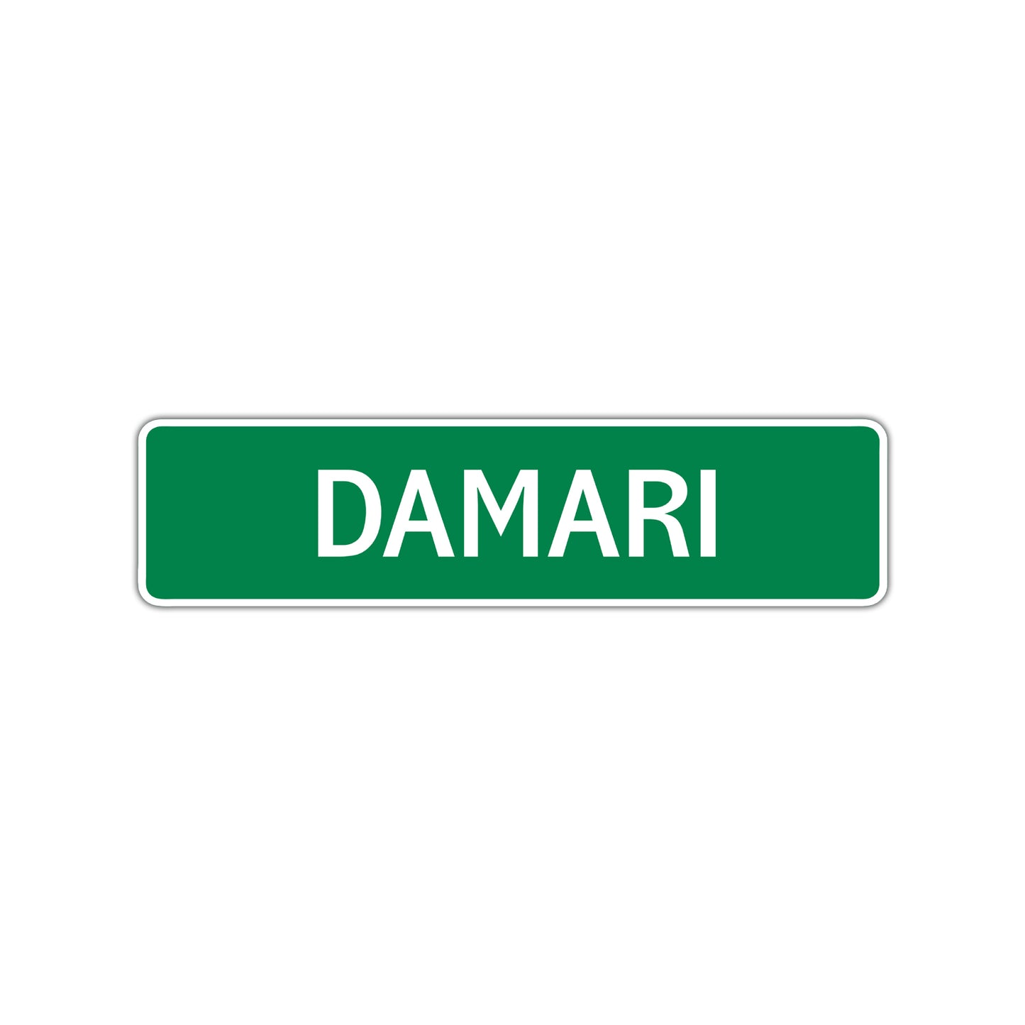 Damari Street Sign Children Name Room Plate