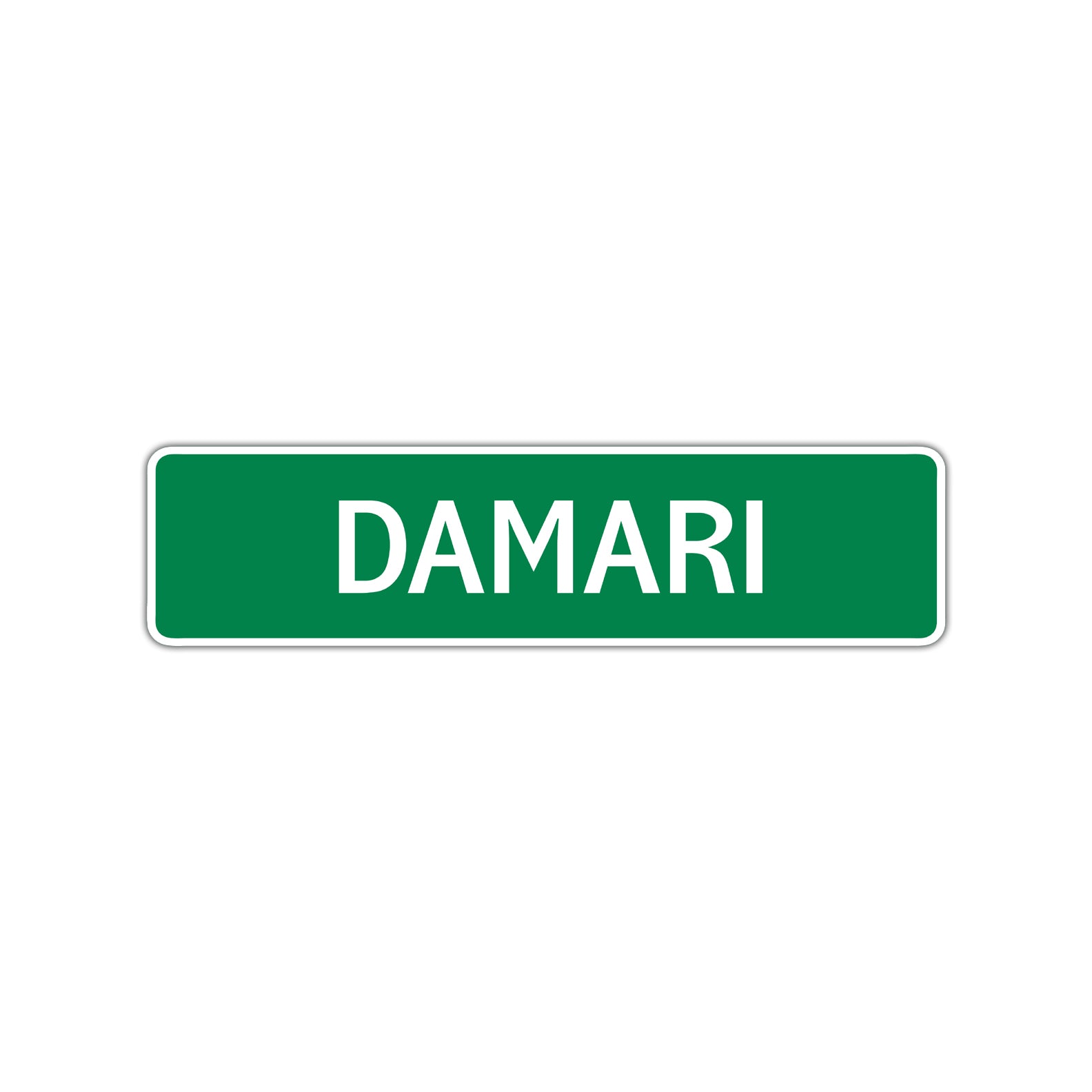 Damari Street Sign Children Name Room Plate