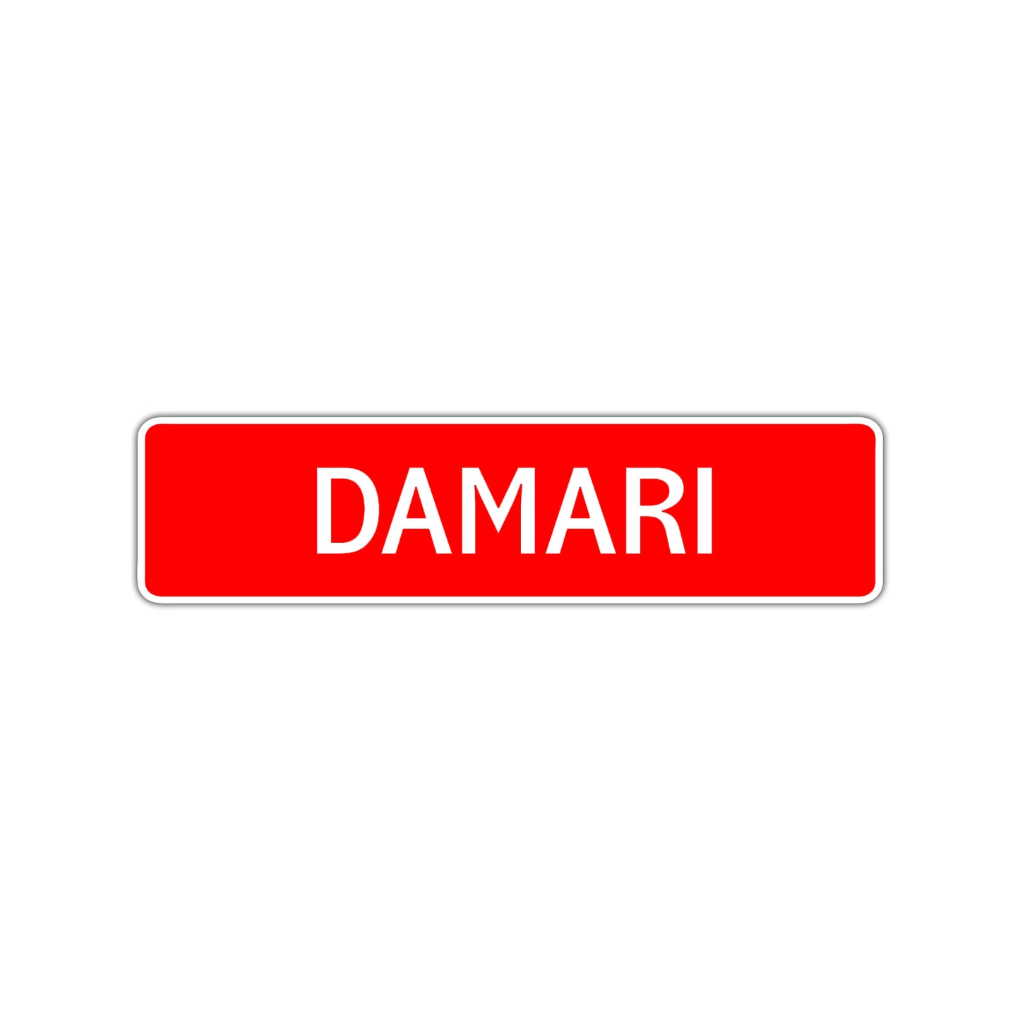 Damari Street Sign Children Name Room Plate