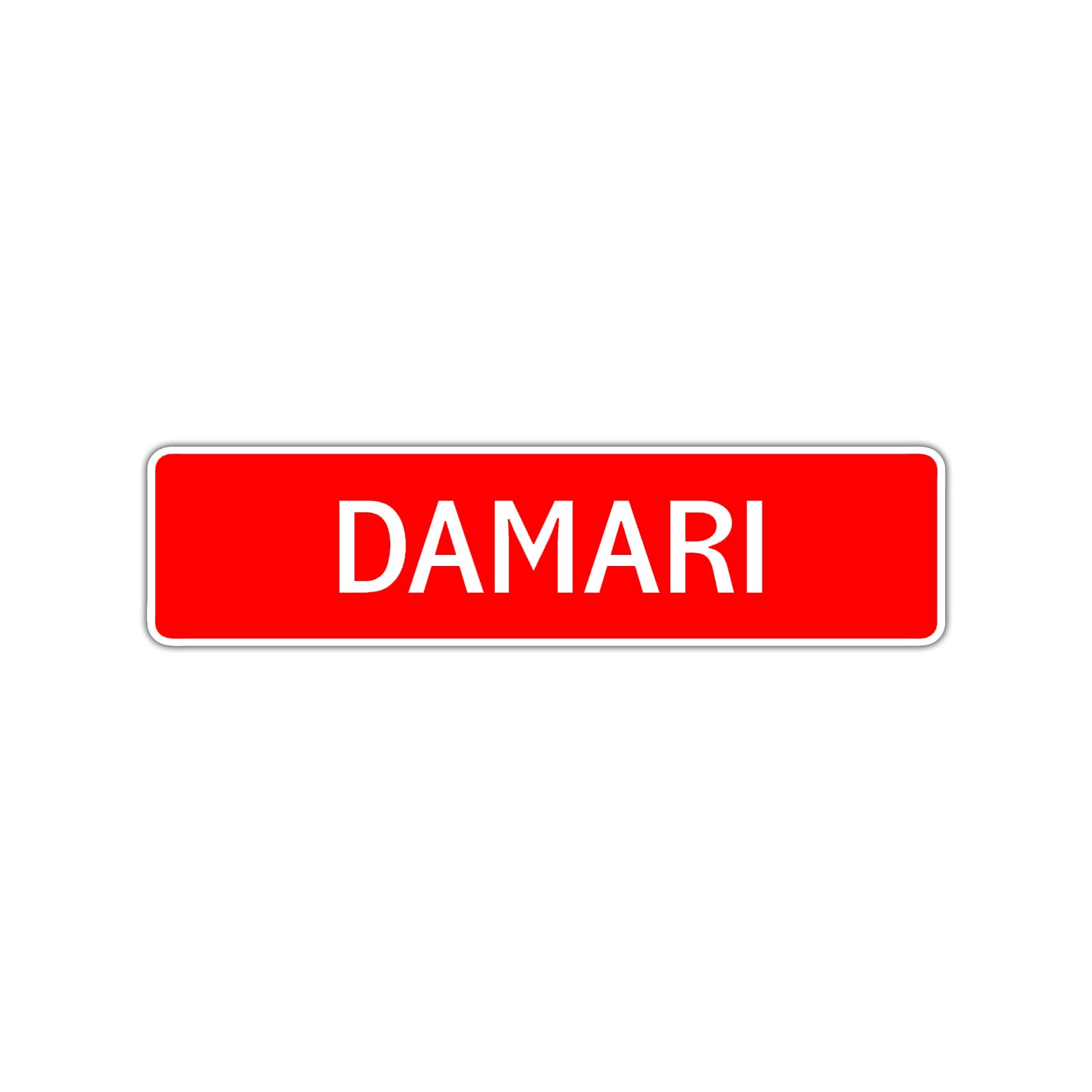 Damari Street Sign Children Name Room Plate