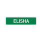 Elisha Street Sign Children Name Room Plate