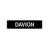 Davion Street Sign Children Name Room Plate