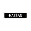 Hassan Street Sign Children Name Room Plate