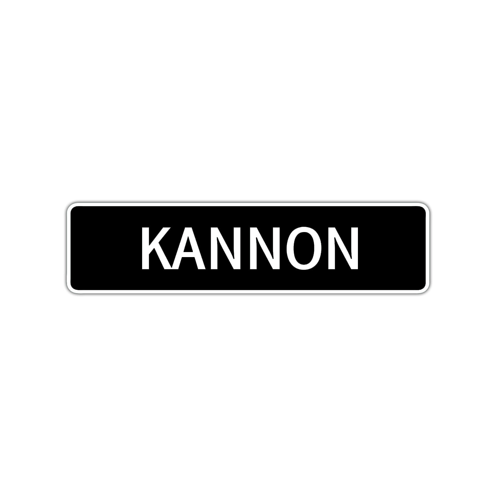 Kannon Street Sign Children Name Room Plate