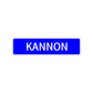 Kannon Street Sign Children Name Room Plate
