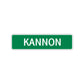 Kannon Street Sign Children Name Room Plate