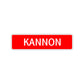 Kannon Street Sign Children Name Room Plate