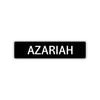 Azariah Street Sign Children Name Room Plate