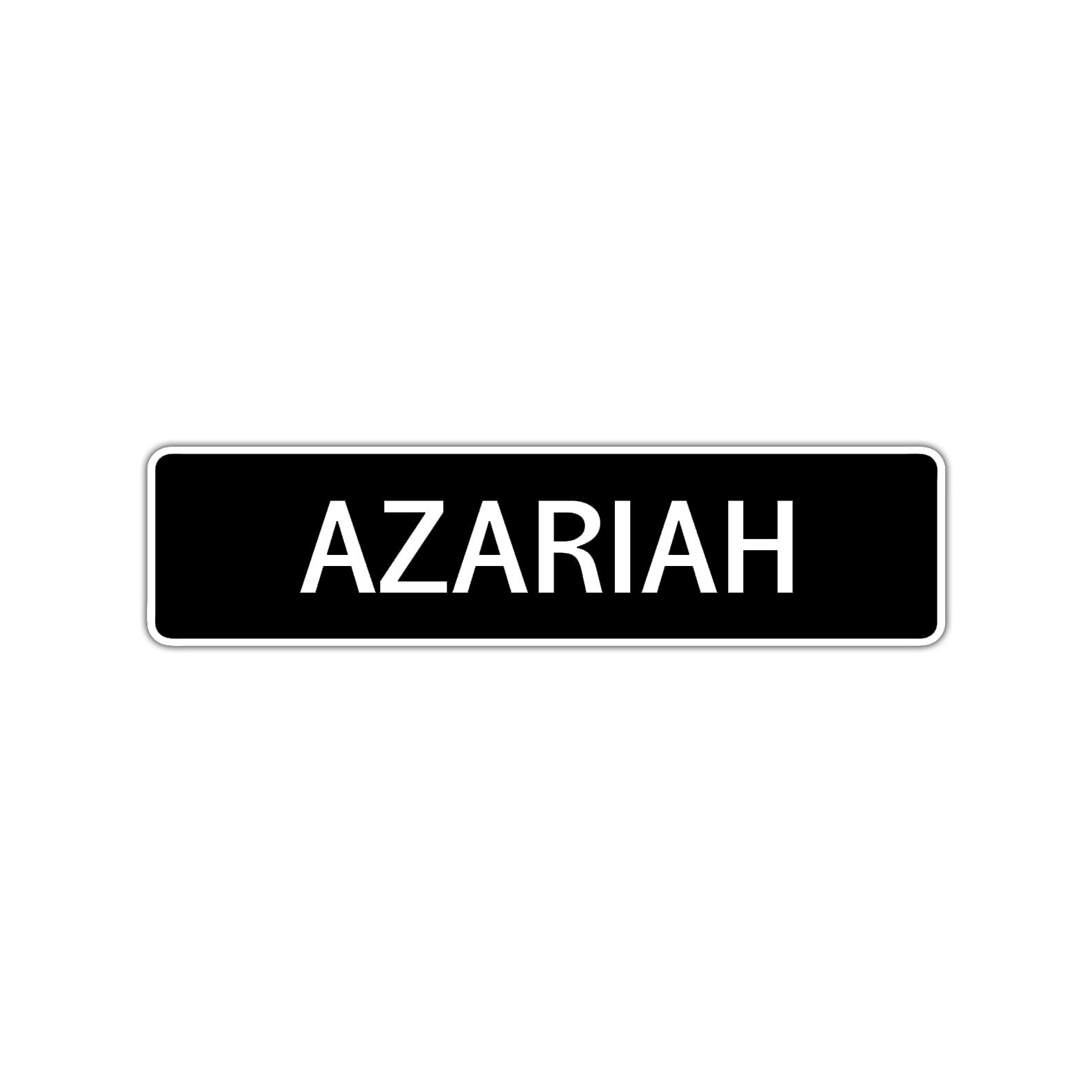 Azariah Street Sign Children Name Room Plate