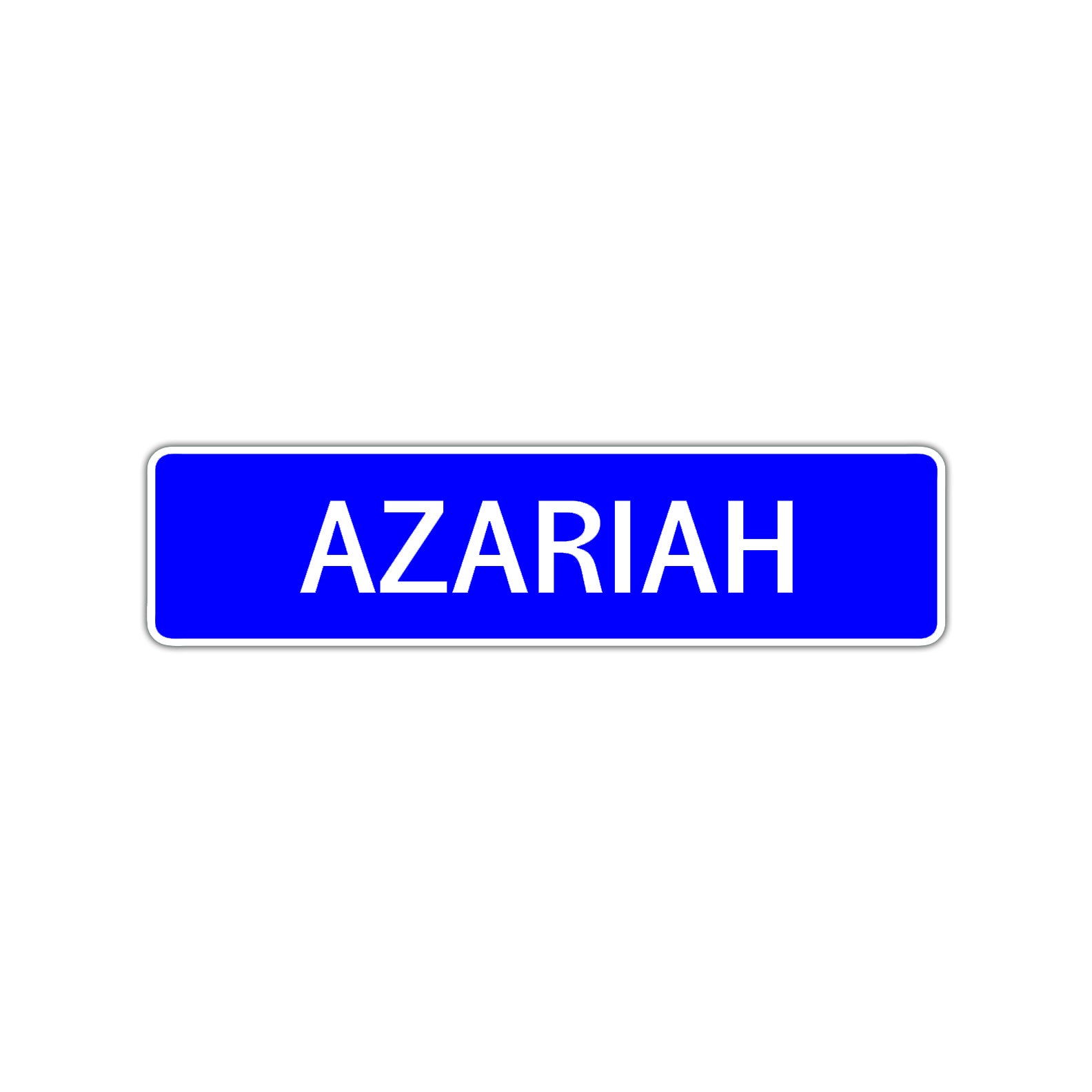 Azariah Street Sign Children Name Room Plate