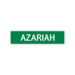 Azariah Street Sign Children Name Room Plate