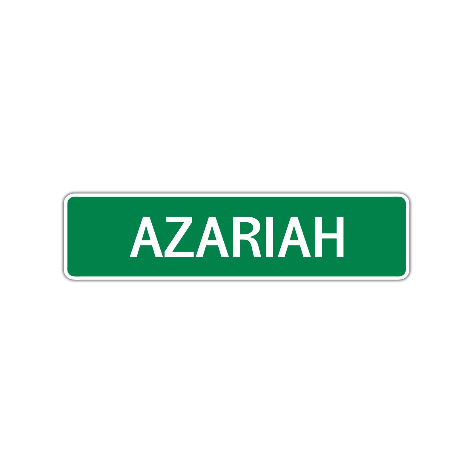 Azariah Street Sign Children Name Room Plate