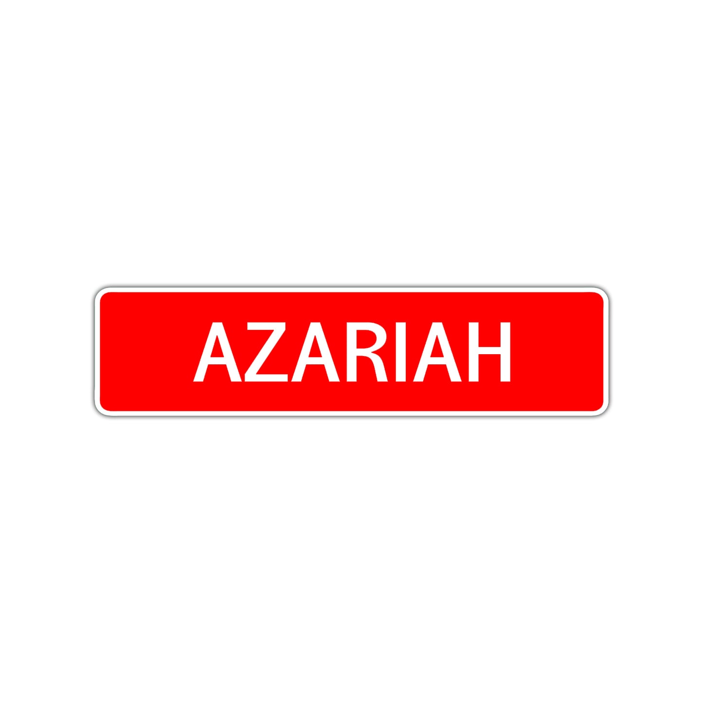Azariah Street Sign Children Name Room Plate