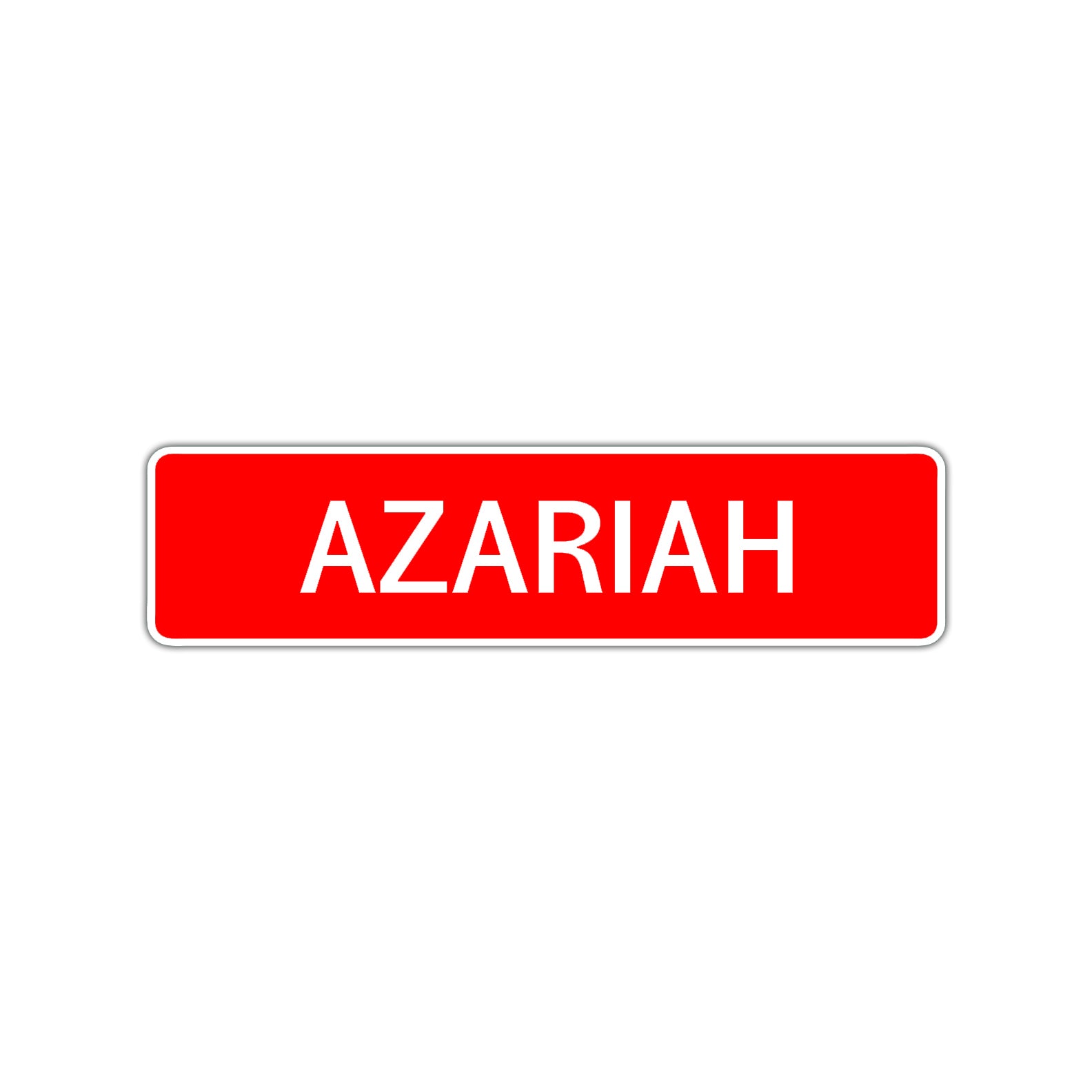 Azariah Street Sign Children Name Room Plate