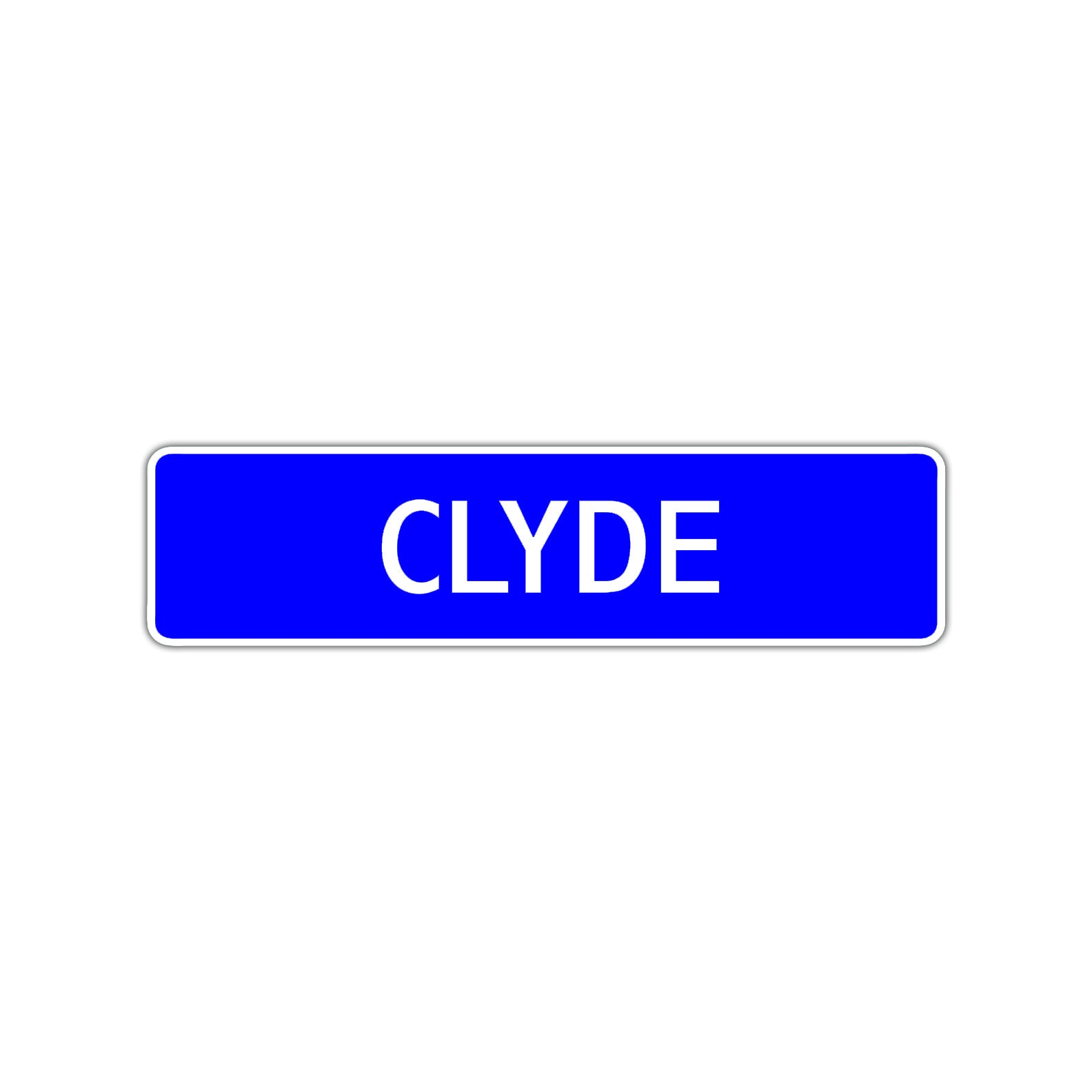 Clyde Street Sign Children Name Room Plate