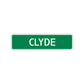 Clyde Street Sign Children Name Room Plate