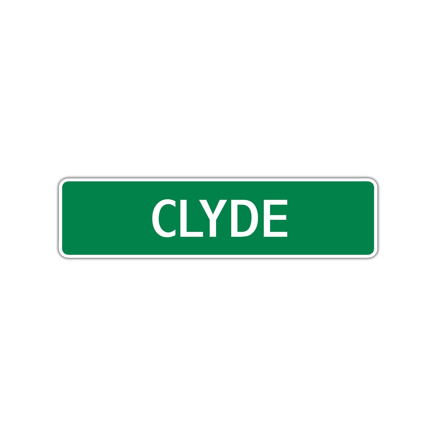 Clyde Street Sign Children Name Room Plate