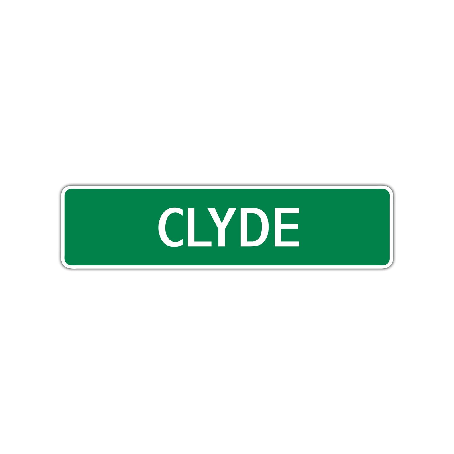 Clyde Street Sign Children Name Room Plate