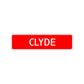Clyde Street Sign Children Name Room Plate