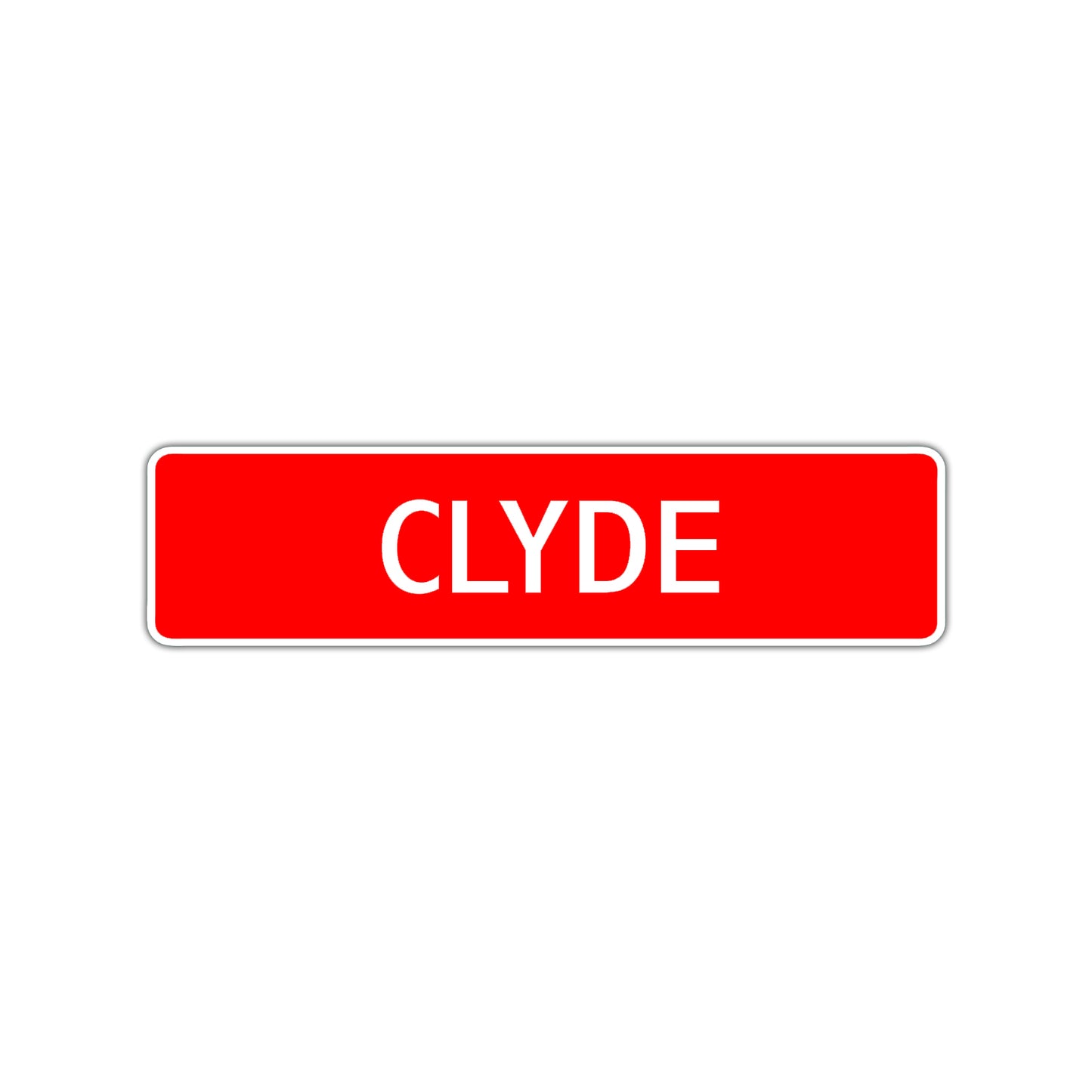 Clyde Street Sign Children Name Room Plate