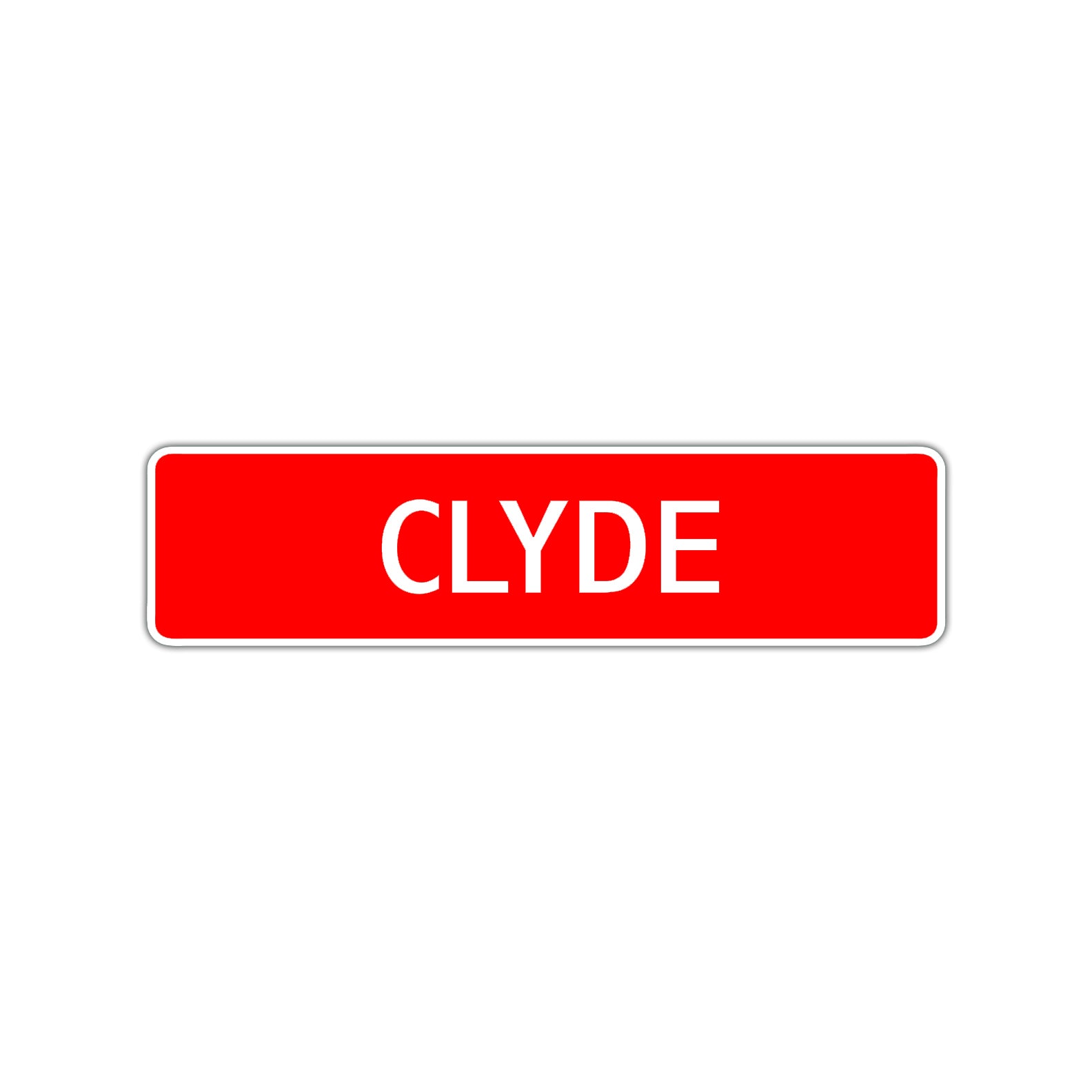 Clyde Street Sign Children Name Room Plate
