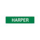 Harper Street Sign Children Name Room Plate