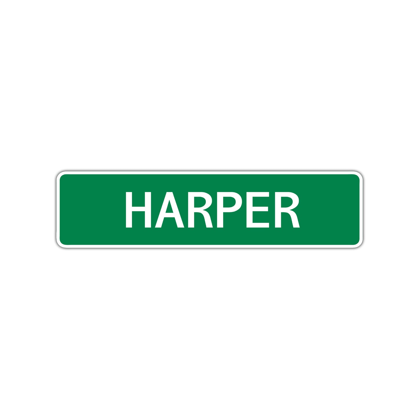 Harper Street Sign Children Name Room Plate