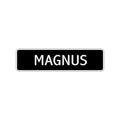 Magnus Street Sign Children Name Room Plate