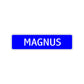 Magnus Street Sign Children Name Room Plate