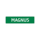 Magnus Street Sign Children Name Room Plate