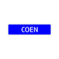 Coen Street Sign Children Name Room Plate