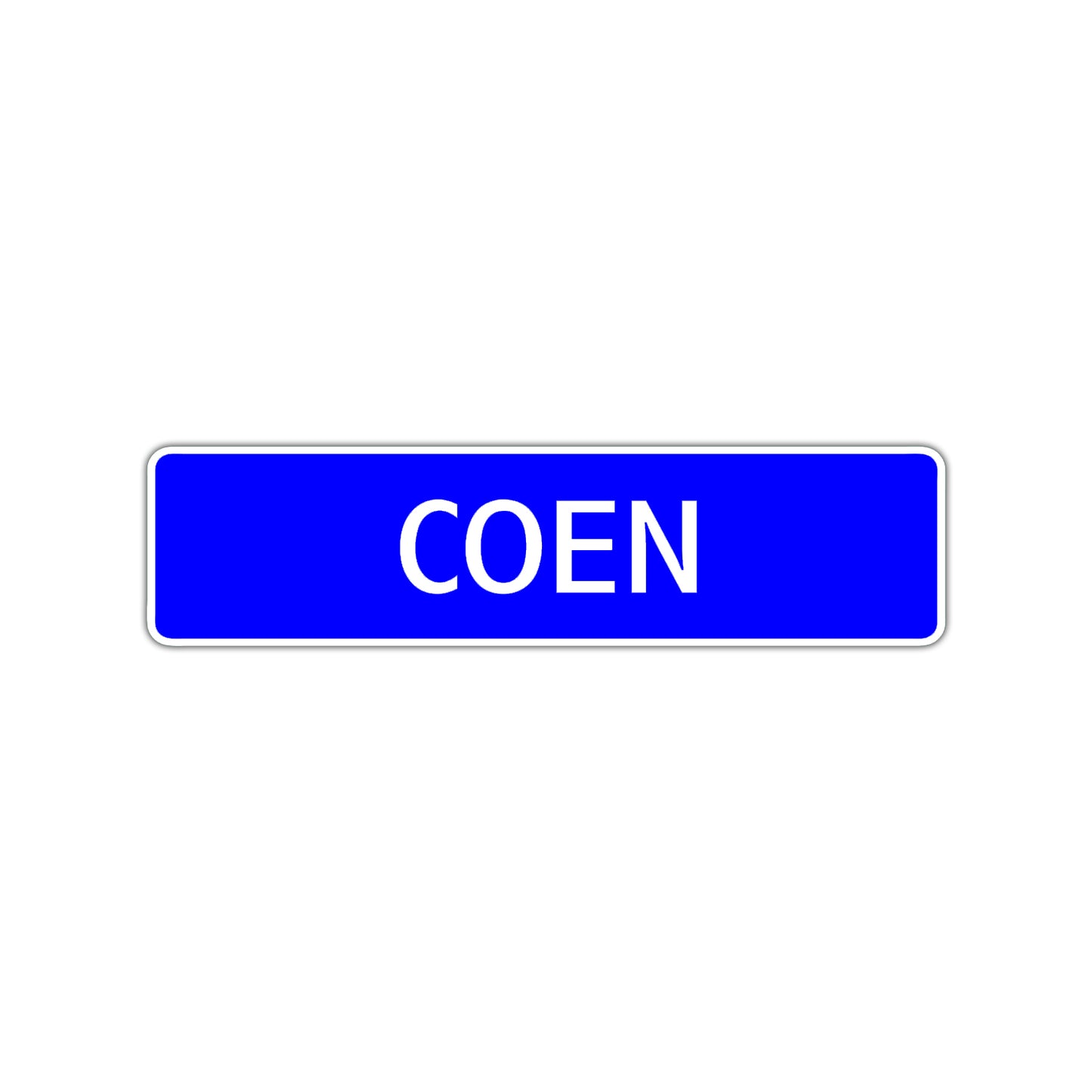 Coen Street Sign Children Name Room Plate