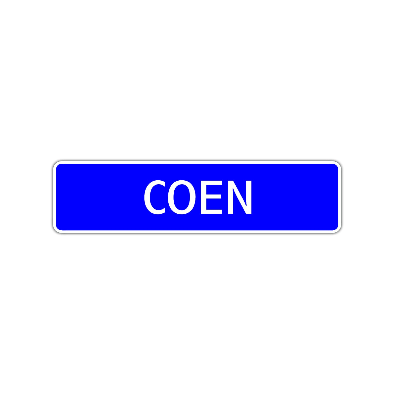 Coen Street Sign Children Name Room Plate