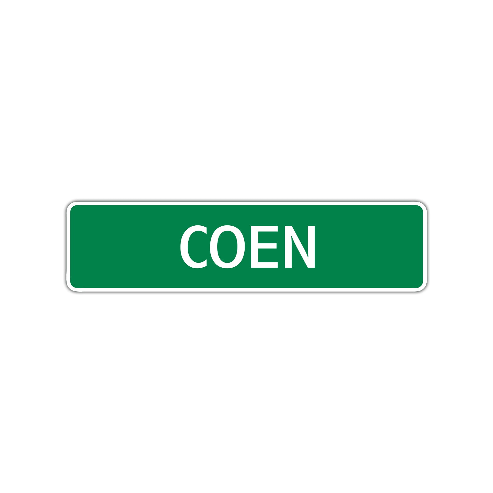 Coen Street Sign Children Name Room Plate