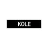 Kole Street Sign Children Name Room Plate
