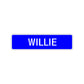 Willie Street Sign Children Name Room Plate
