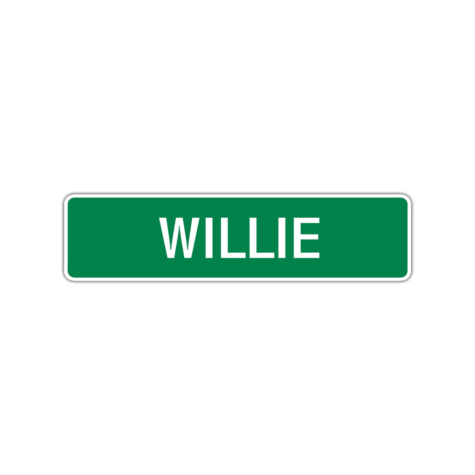 Willie Street Sign Children Name Room Plate