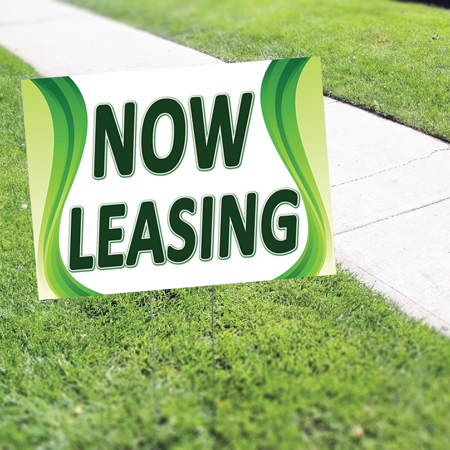 Now Leasing Coroplast Printed Yard Sign