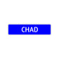 Chad Street Sign Children Name Room Plate