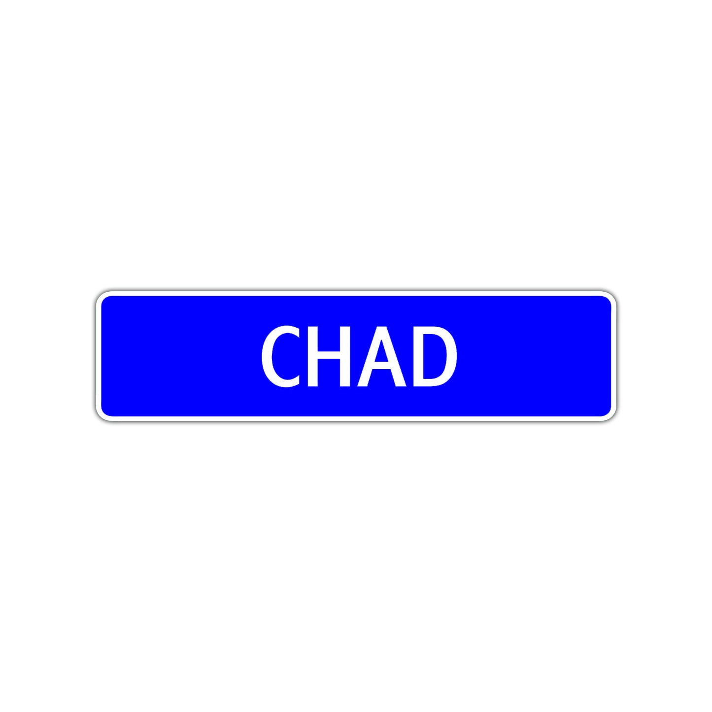Chad Street Sign Children Name Room Plate