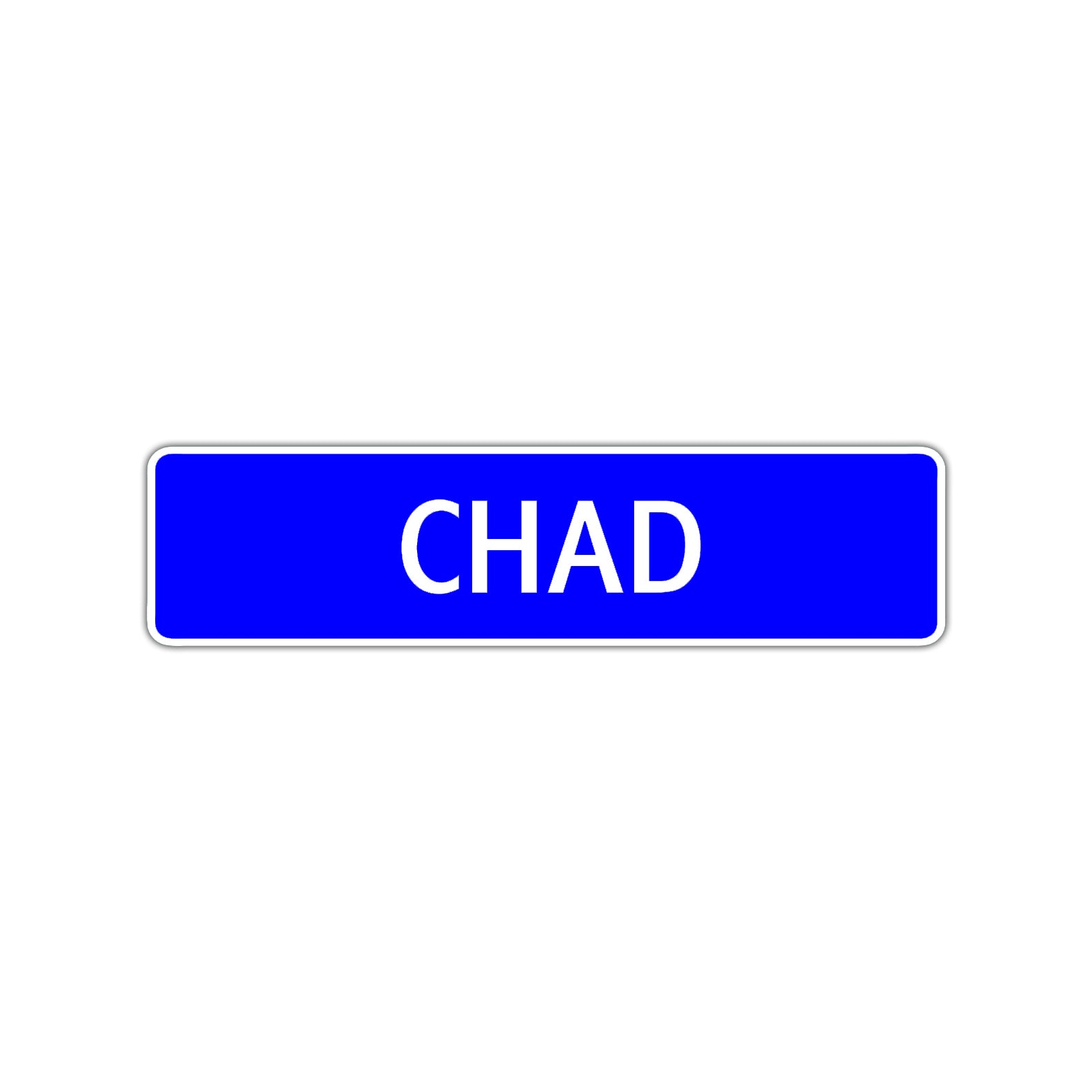 Chad Street Sign Children Name Room Plate
