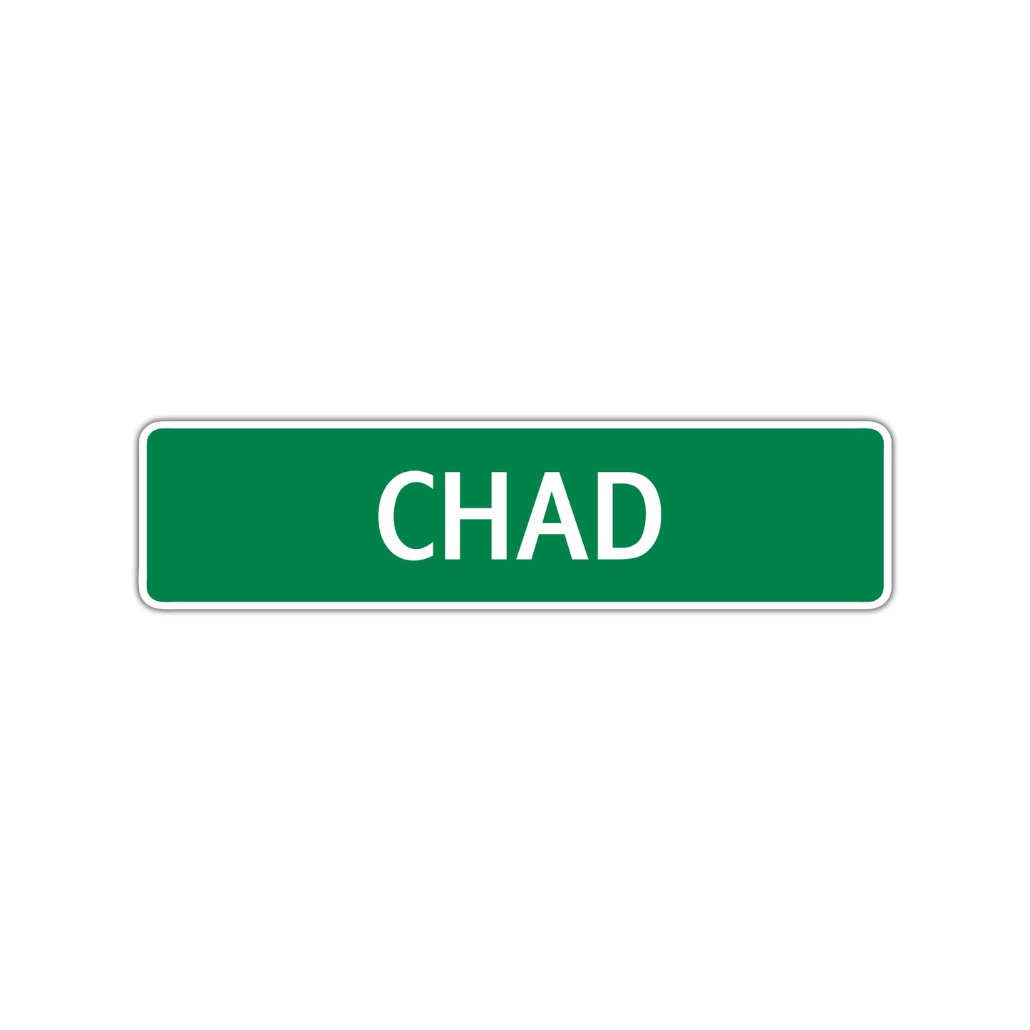 Chad Street Sign Children Name Room Plate